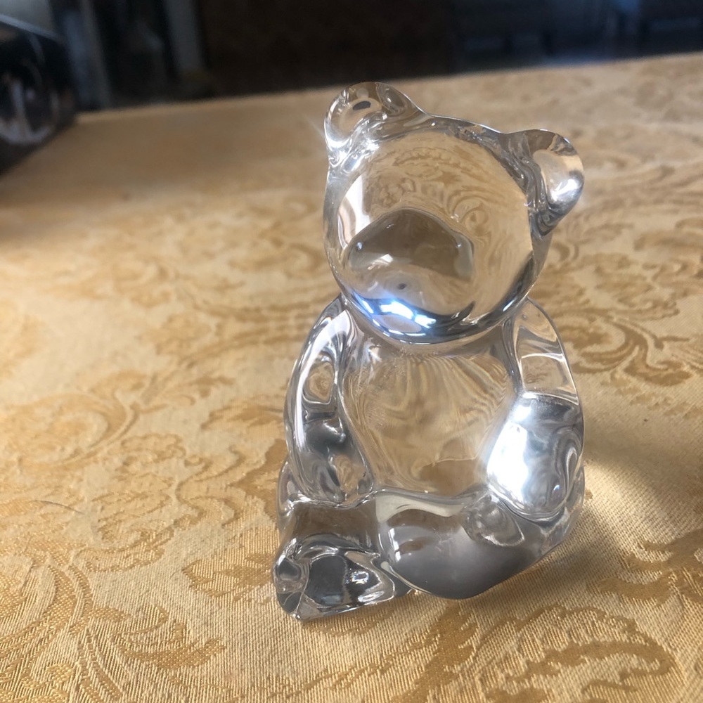 Princess House 3.5 inch 24%lead crystal bear.